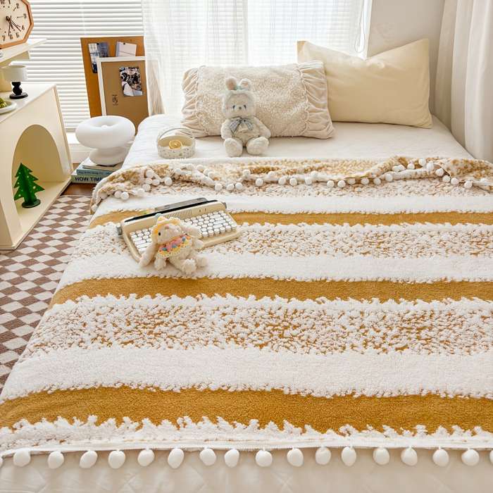 1ps Blanket Color Bright Yellow size 150x200cm