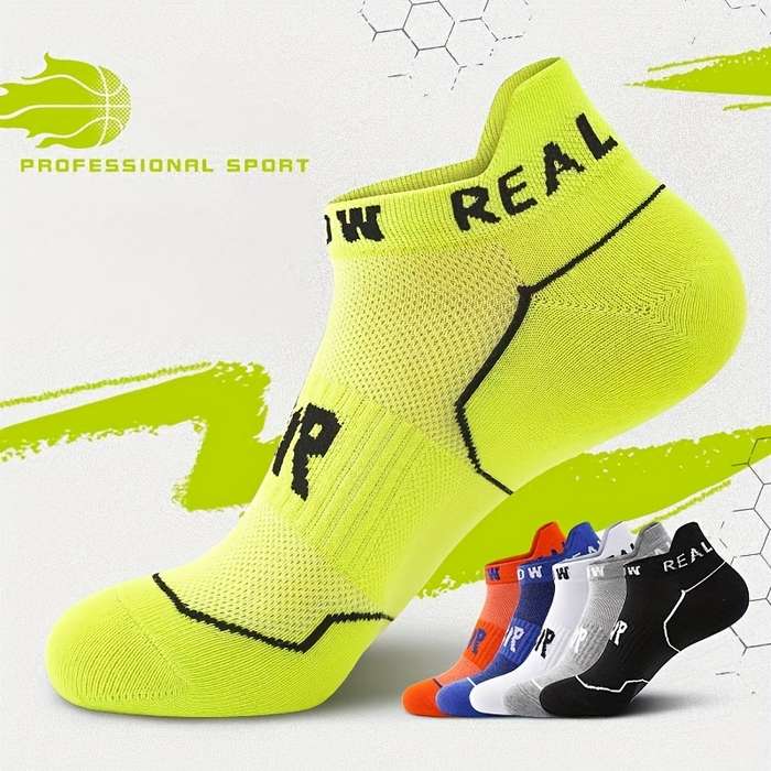 5 Pairs Of Mixed Colors One Size High Elastic Socks