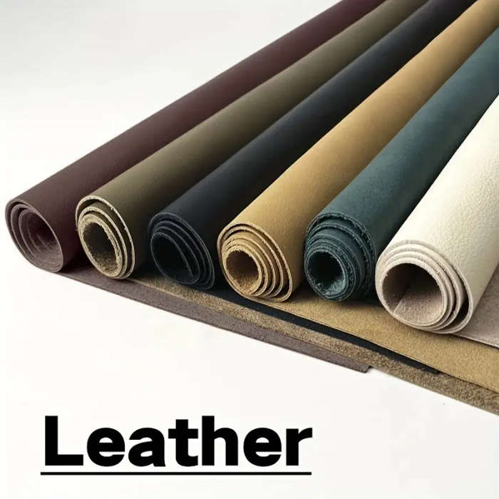 1 Piece Of Faux Leather Beige