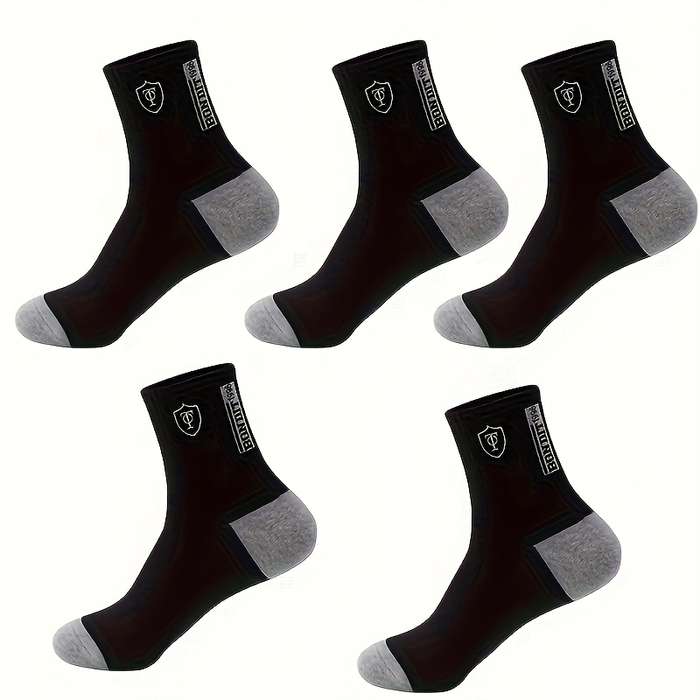 5 Pairs Mixed Color One Size High Elastic Socks