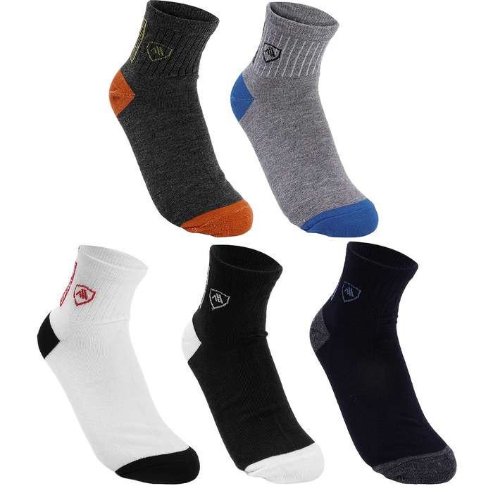Sock 5 Pairs Of Mixed Colors  One Size