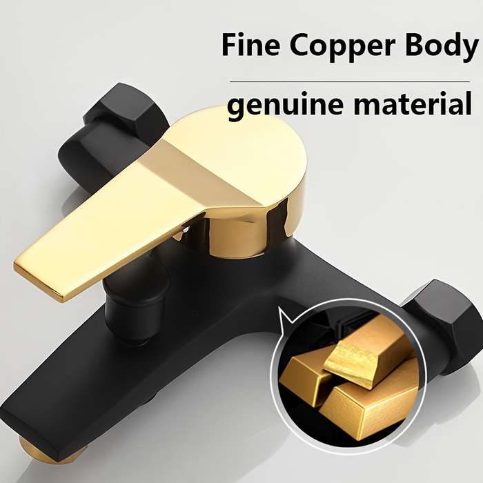 1PC Black Golden Bathtub Faucet