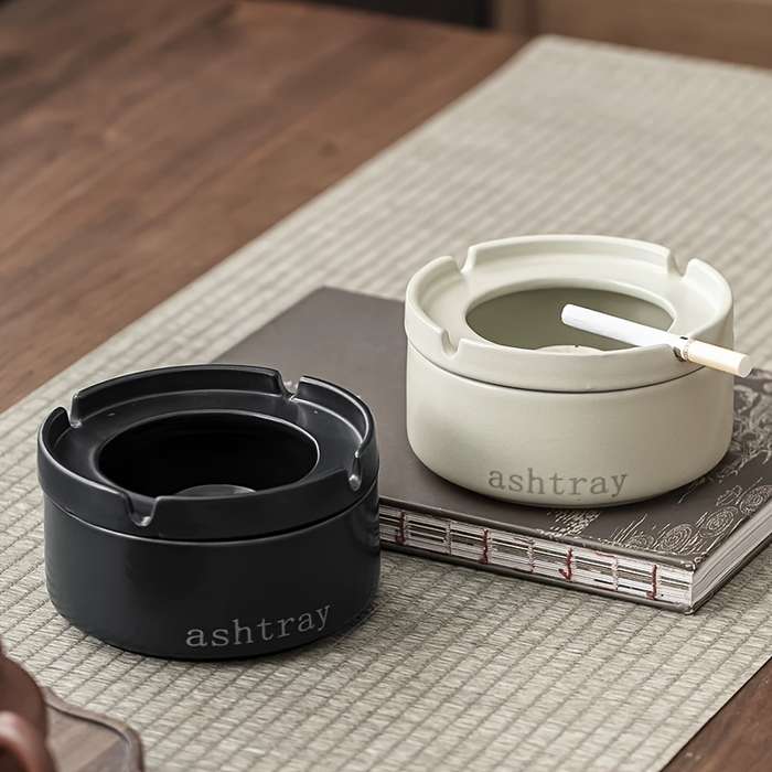 1pc Creative Ashtray European Simple Ashtray Ceramic Style Personality Living Room High-end Ornamen