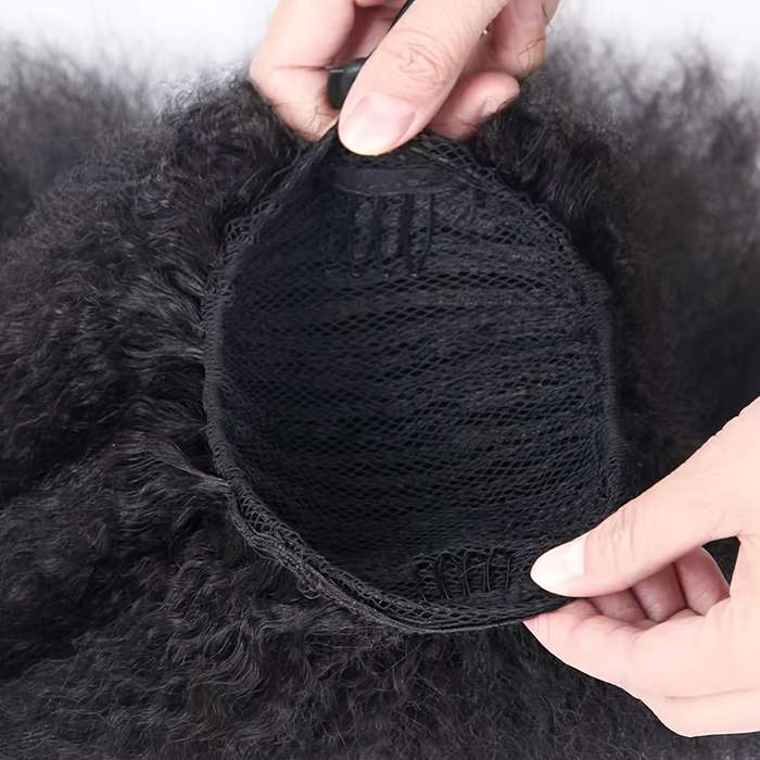1Pc Black 60.96cm Fashion Design Wig