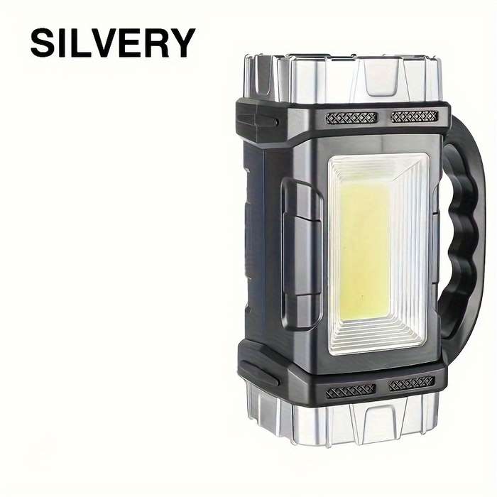 1PC Silvery Flashlight  1 Flashlight