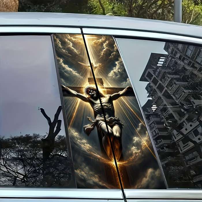 2pcs Jesus Christian Themed Stickers