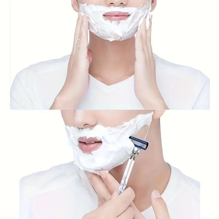 Set of 90 blades 2 handles multi-PC Men's safety shaver suitable for Men's shaving Women's manual ha