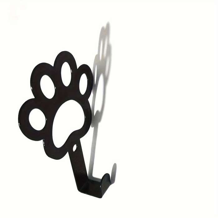 2pcs Adorable Metal Dog Paw Key HooksRust-Resistant Powder-Coated Finish for Durability Perfect