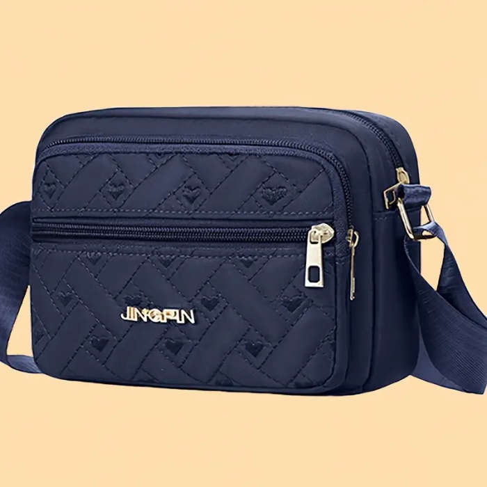 1pc Crossbody Bag for Women Lightweight Casual Sports Travel Canvas Bag with Adjustable Strap Color