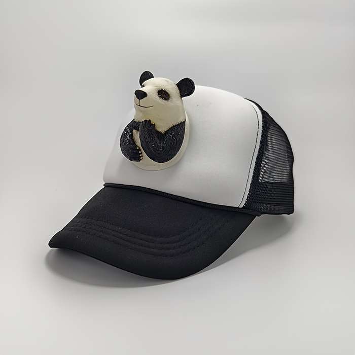 1pc Cool Adorable Funny 3D Miniature Baseball Cap Unique Eye-Catching Breathable Trucker Hat Snap