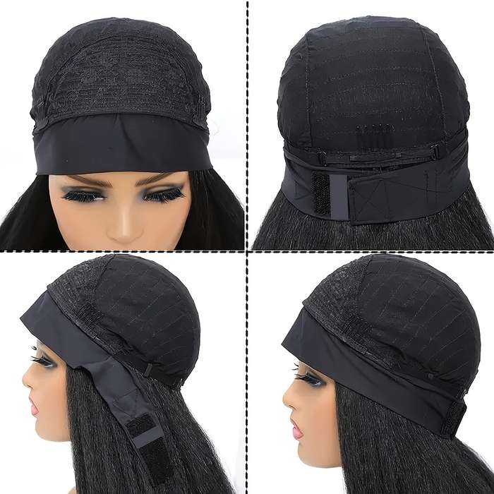 1Pc Black 76.2cm Fashion Design Wig