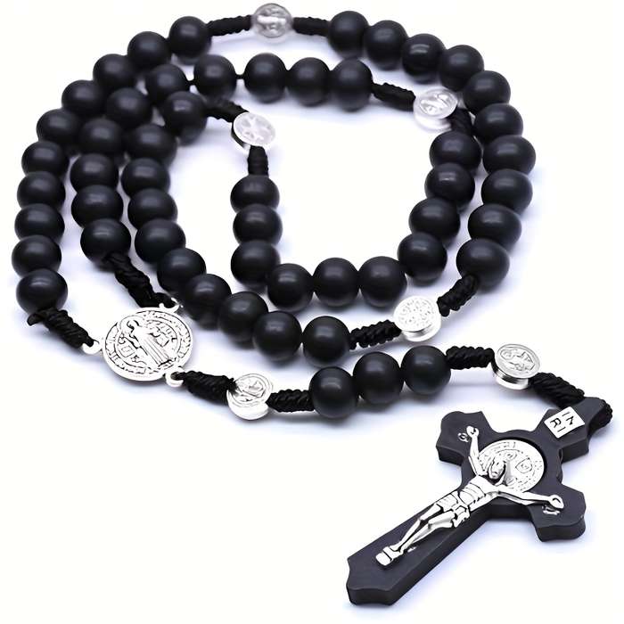 1 Piece Black Jesus Theme Pendant