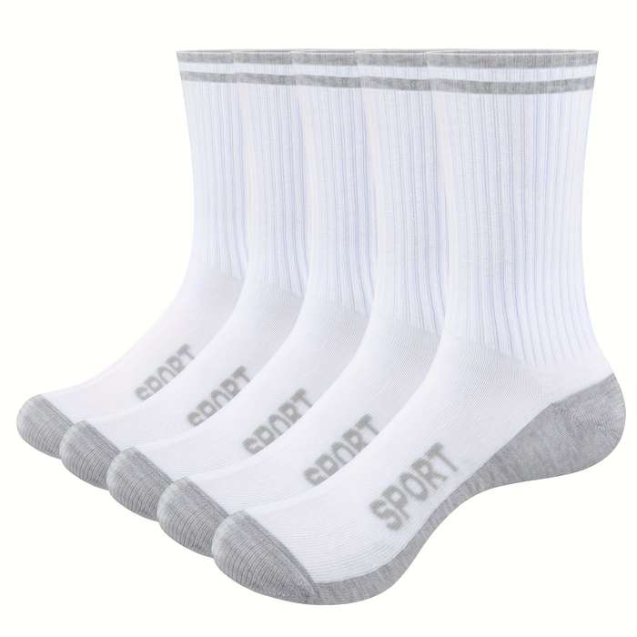 10 Pairs White High Elastic Socks