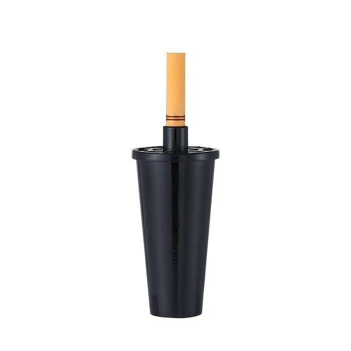 1pc Creative Portable Car Ashtray Handheld Anti-Smudge Cigarette Ash Holder Durable Plastic C