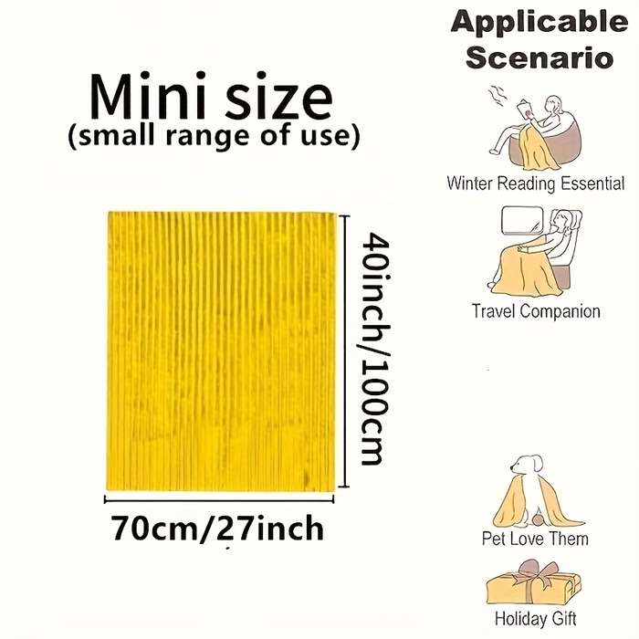 1ps Blanket Color Green And White Grid size 100x150cm 39.3x59.05inch