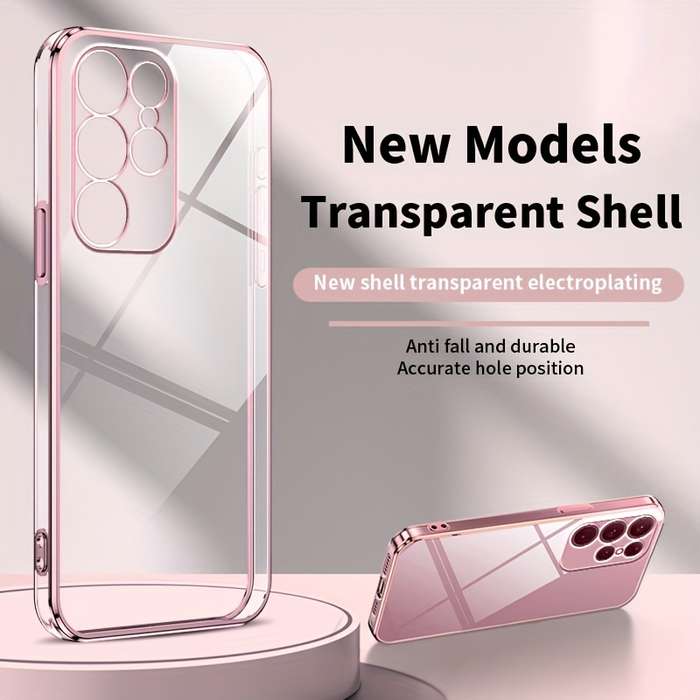 1pc Pink Color For Samsung Samsung Galaxy S23 Ultra Phone Cases