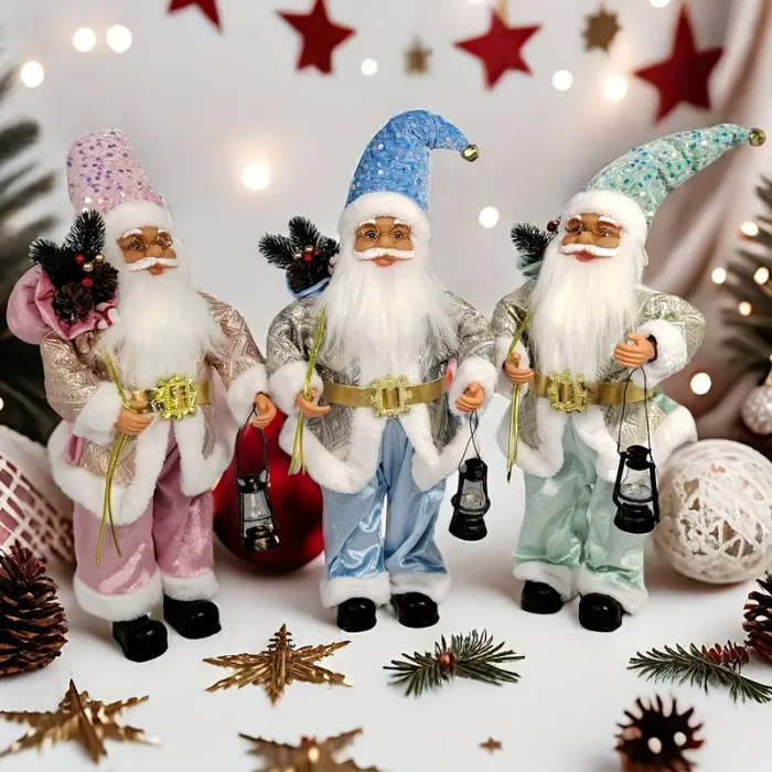 Santa Claus Standing Doll  Golden