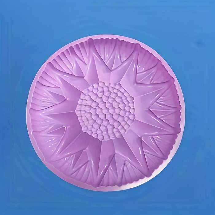 1pc Large Silicone Sunflower Shape Pastry Cake Mold Baking Tools Kitchen Accessories Random Col