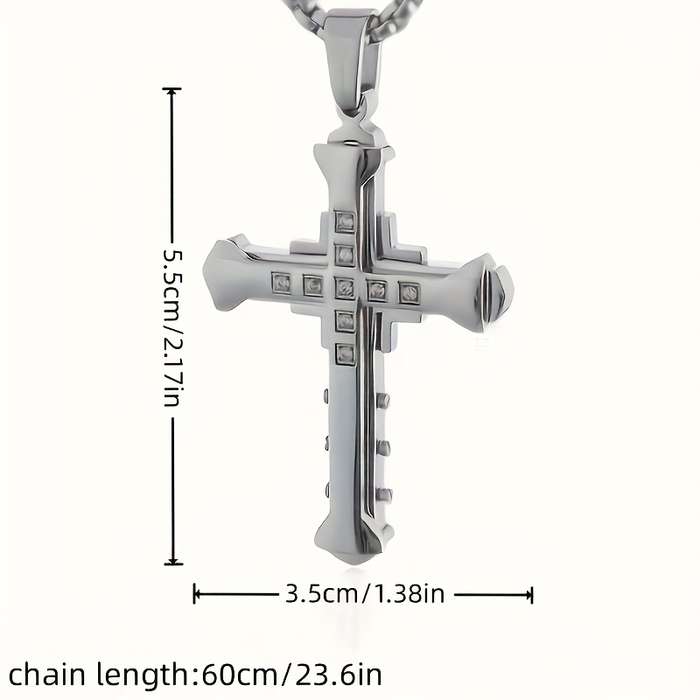 1 Piece Silvery Jesus Theme Pendant