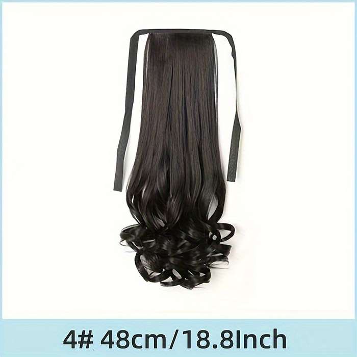 1Pc Natural Color 4A 45.72cm Fashion Design Wig
