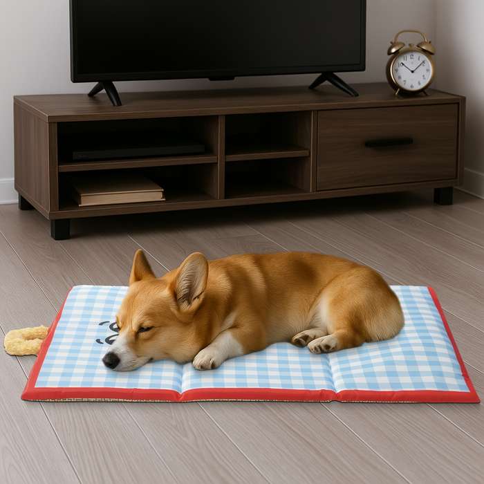 1piece Cartoon Blue Cooling Pad