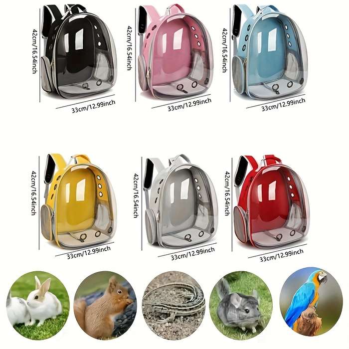 1pc One sizeStyle 9 hole breathable shoulders light blue Pet Bag
