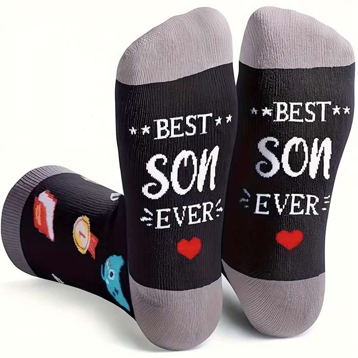1 Pair Black One Size Socks