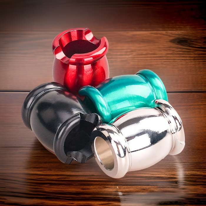 1pc Contemporary Metal Ashtray Irregular Shape Aluminum No Electricity Needed Smoke Ashtray