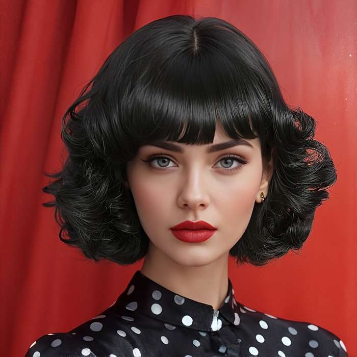 1Pc Ombre Brown 25.4cm Fashion Design Wig