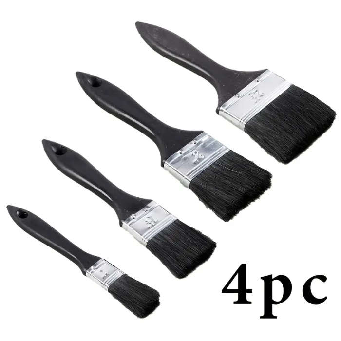 4-Piece Flat Paint Brush Set