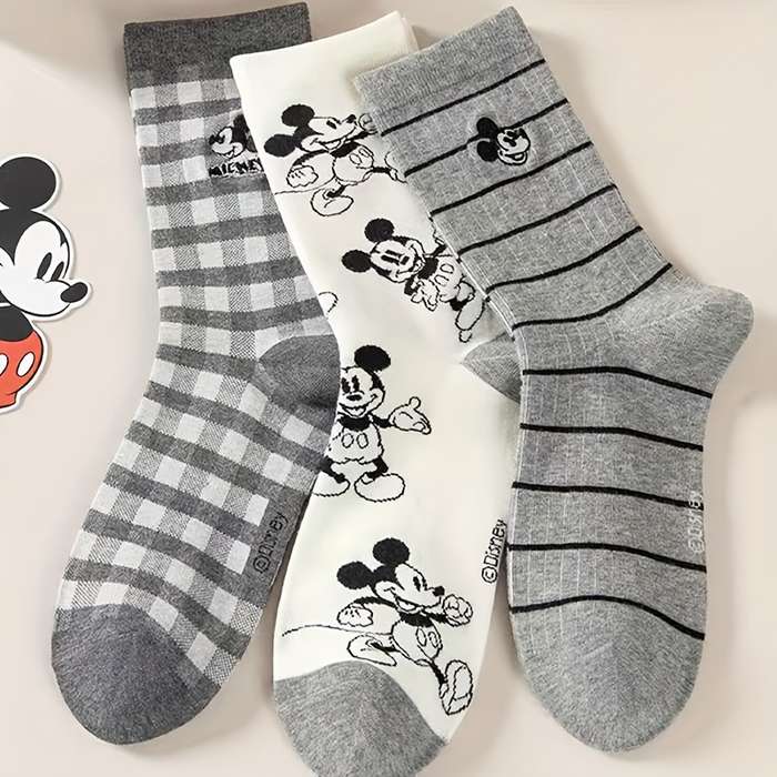 Sock Mixed Color   3 Pairs  One Size