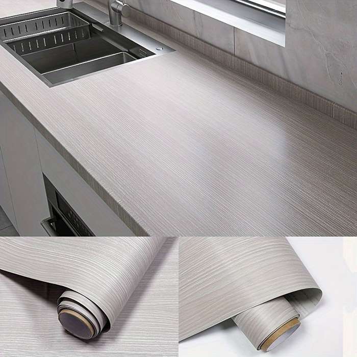 1PC Wall StickersGray Oak23.62X78.74in  60X200.02cm