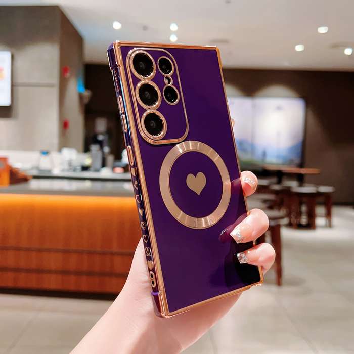 1pc Purple For Samsung Galaxy S25 Ultra Phone Cases