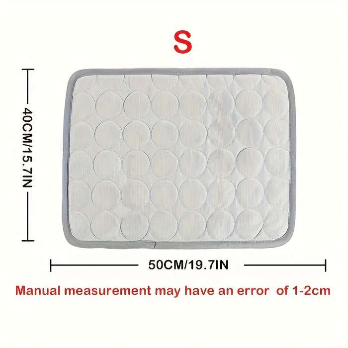 1piece Gray Viscose Mat Cooling Pad