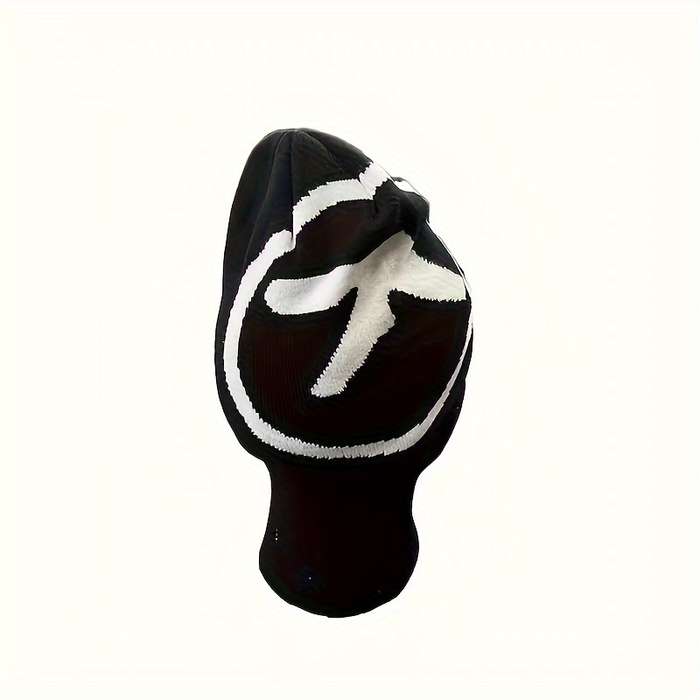 1pc Y2K Hip-Hop Style Knit Beanie Hat C Acrylic Stretchable Skull Cap Street Fashion Jacquard Desi