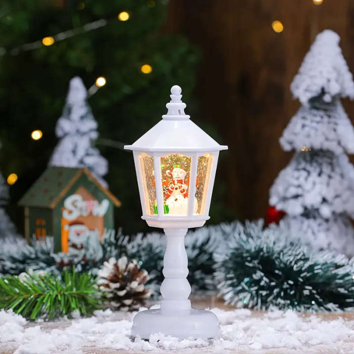 Santa Claus Crystal Night Light With Music