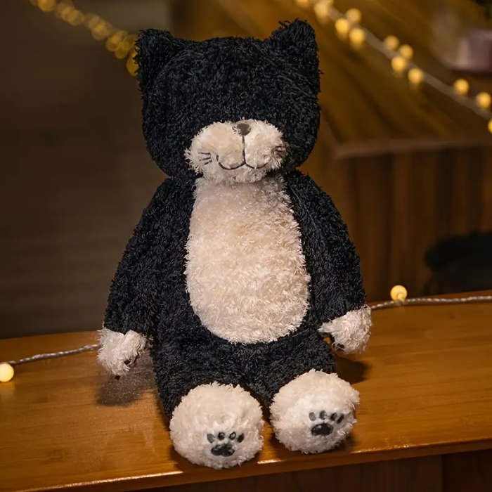 Soft And Fluffy Kitten Stuffed Animal Black