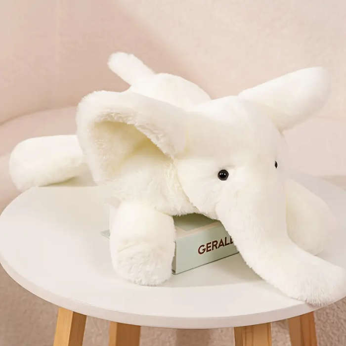 Super Soft Plush Elephant Toy Gray