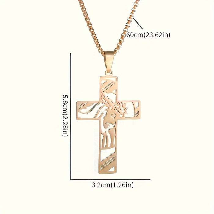 1 Piece Silvery Jesus Theme Pendant