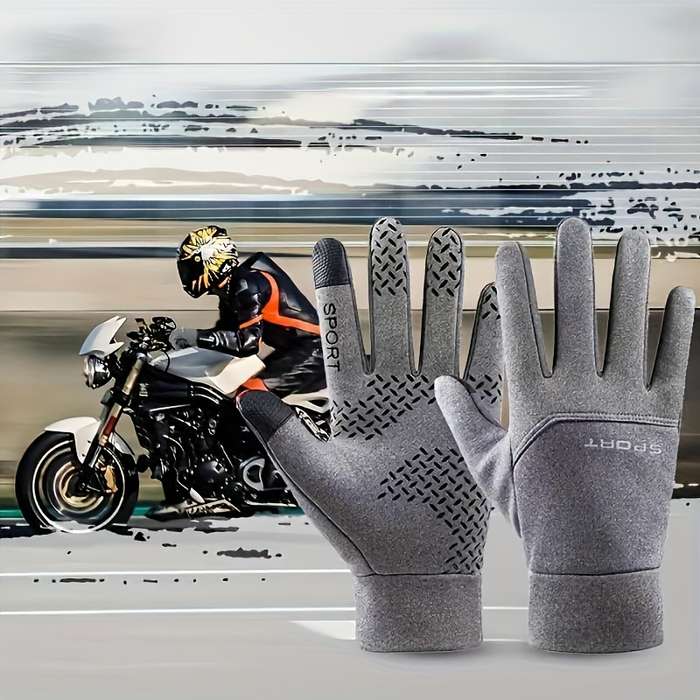 1 Pair Black Size M Outdoor Sports Gloves