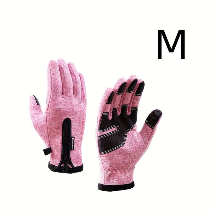 1 Pair Pink Size XL Warm Gloves