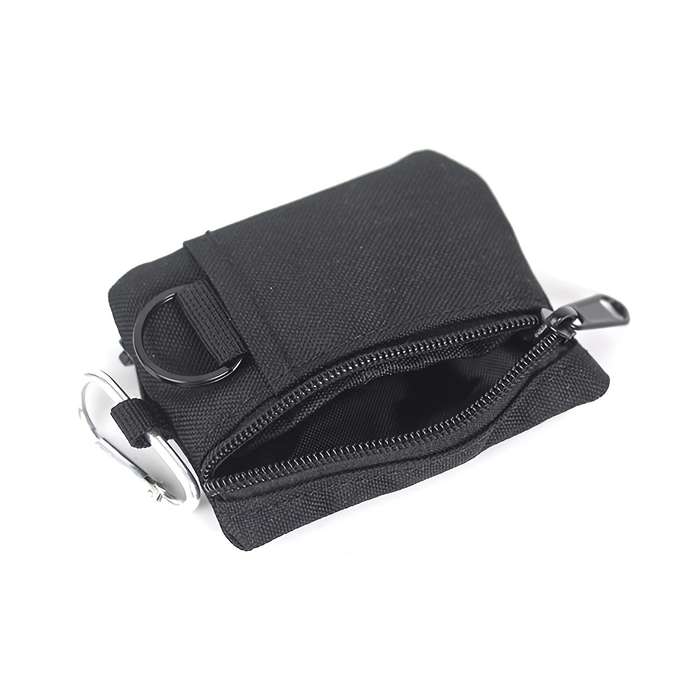 1pc Mini Coin Purse Key Pouch Casual Style Nylon Zipper Sports Storage Bag Polyester Material Sm