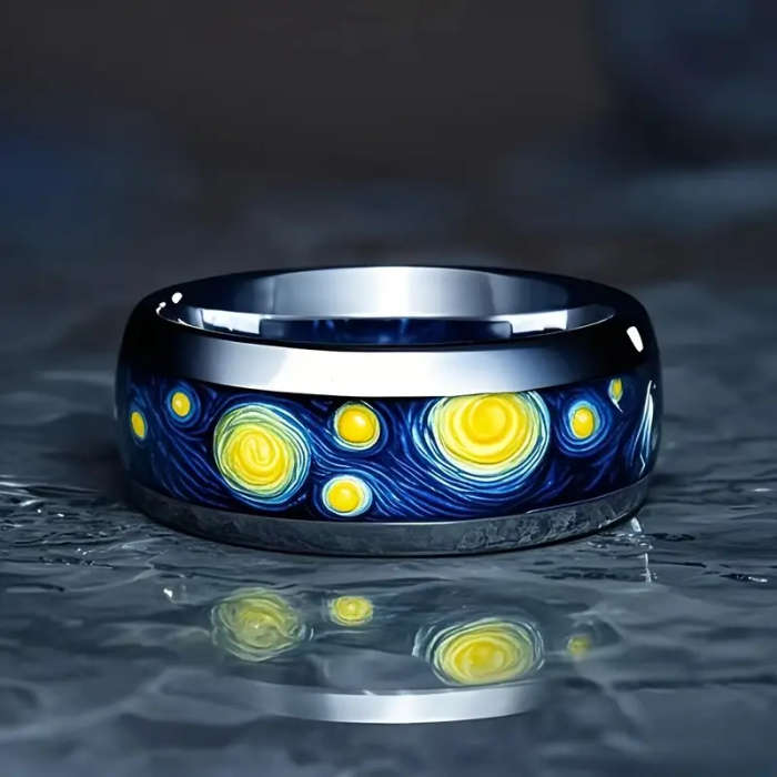 304L Stainless Steel Ring for Men - 8mm