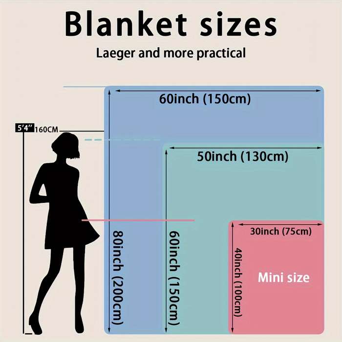 1ps Blanket Size Queen  152.4Cm X 203.2Cm