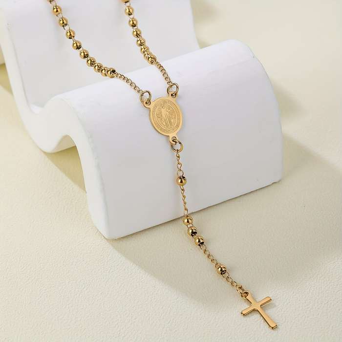 1 Piece Golden Jesus Theme Pendant