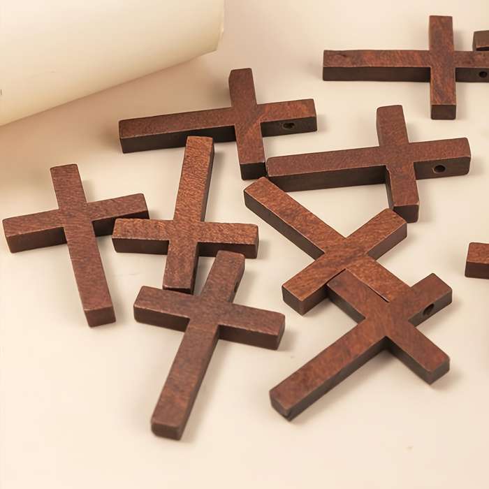 1 Piece A Brown Jesus Theme Pendant