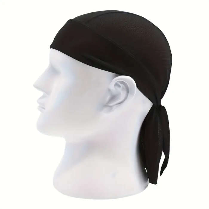 1pc Quick-Dry Sports Headband UV Protection Moisture-Wicking Breathable Pirate Bandana Cap