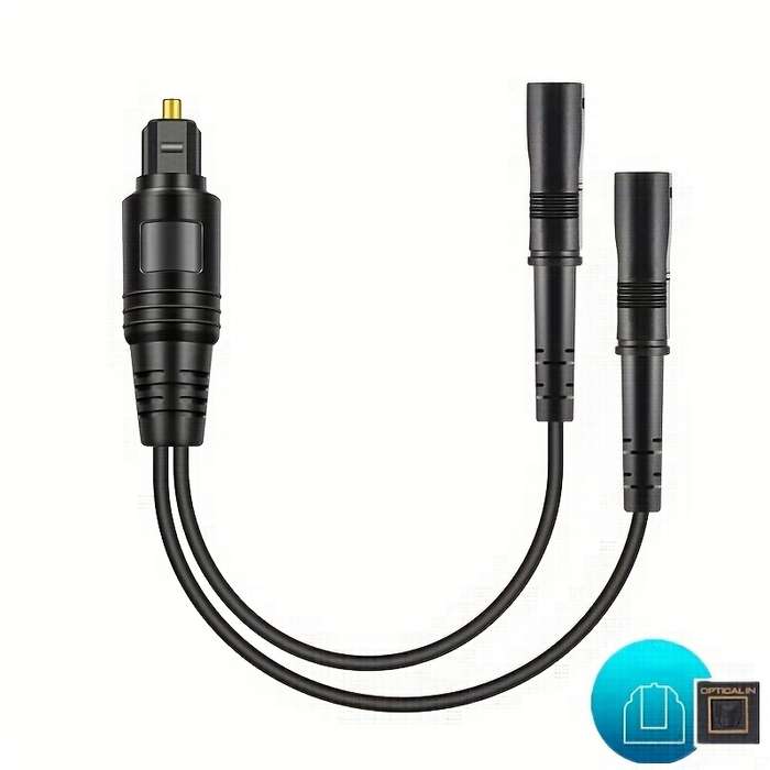 High-Quality SPDIF Toslink Fiber Optic Cable Male to Female Digital Audio Connection for TVs