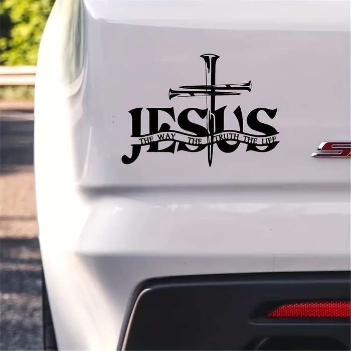 1pc   13.97cmx11.0cm Jesus Christian Themed Stickers