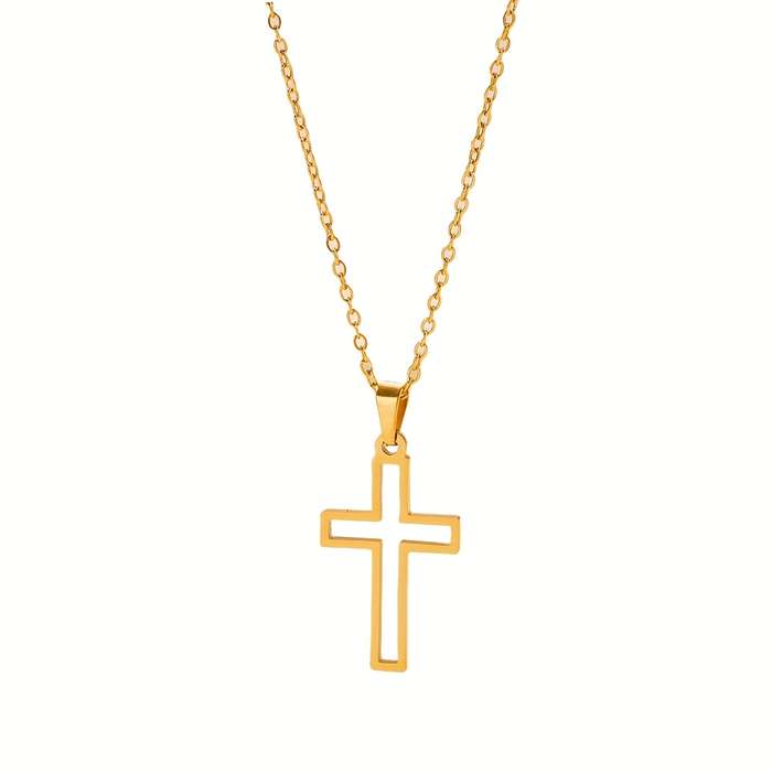 1 Piece Golden Jesus Theme Pendant